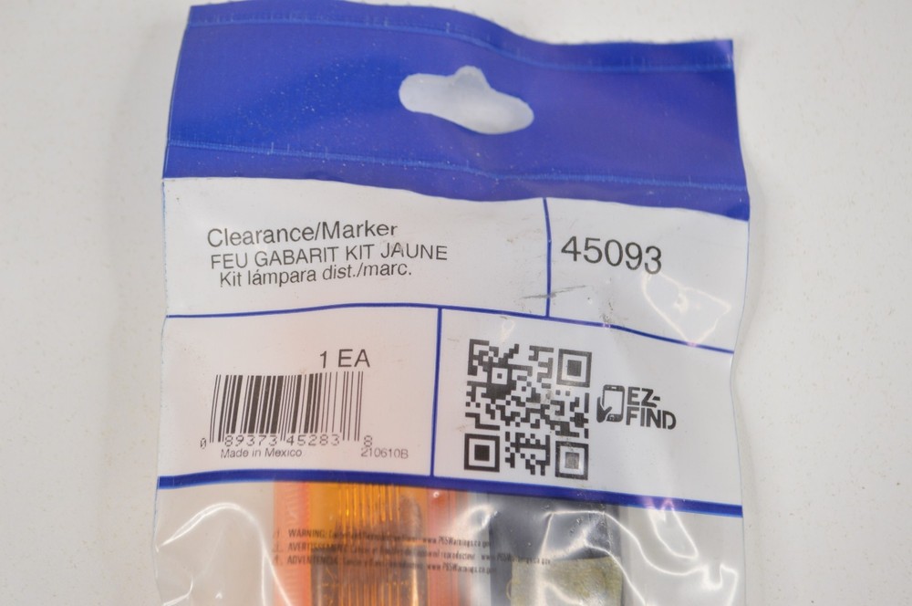 Orange Amber Clearance Marker Lamp Light Kit Rectangular 4" Grote 45093