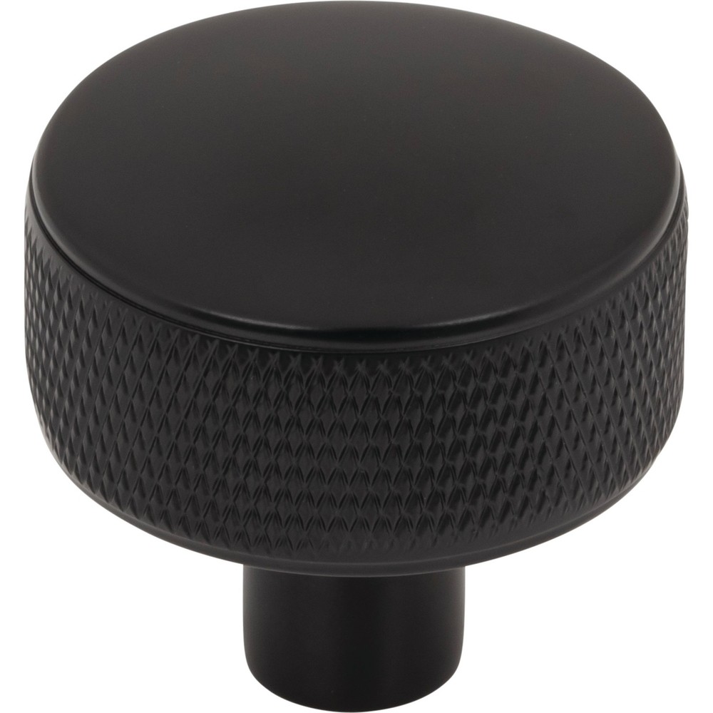 Top Knobs TK3230BLK Burnham Round Knob 1 1/4" Flat Black