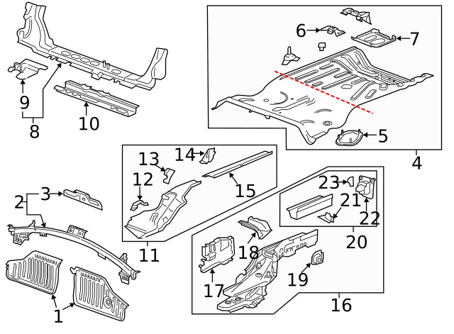 Genuine GM Rear Rail Assembly 84049801