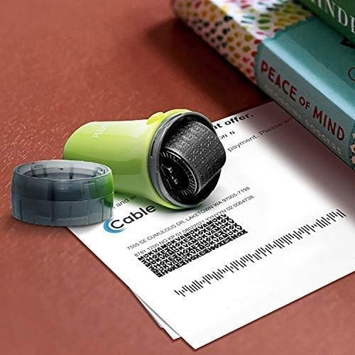 Plus Advanced Roller Stamp for Identity Theft Prevention - Compact & Effective