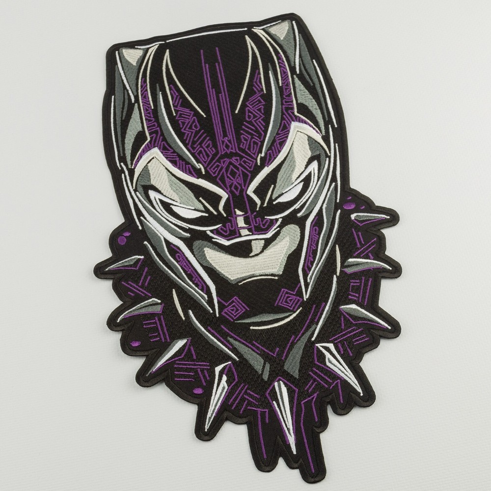 Black Panther Large Patch, Wakanda Forever Hero, Embroidered Back Patch, Iron On