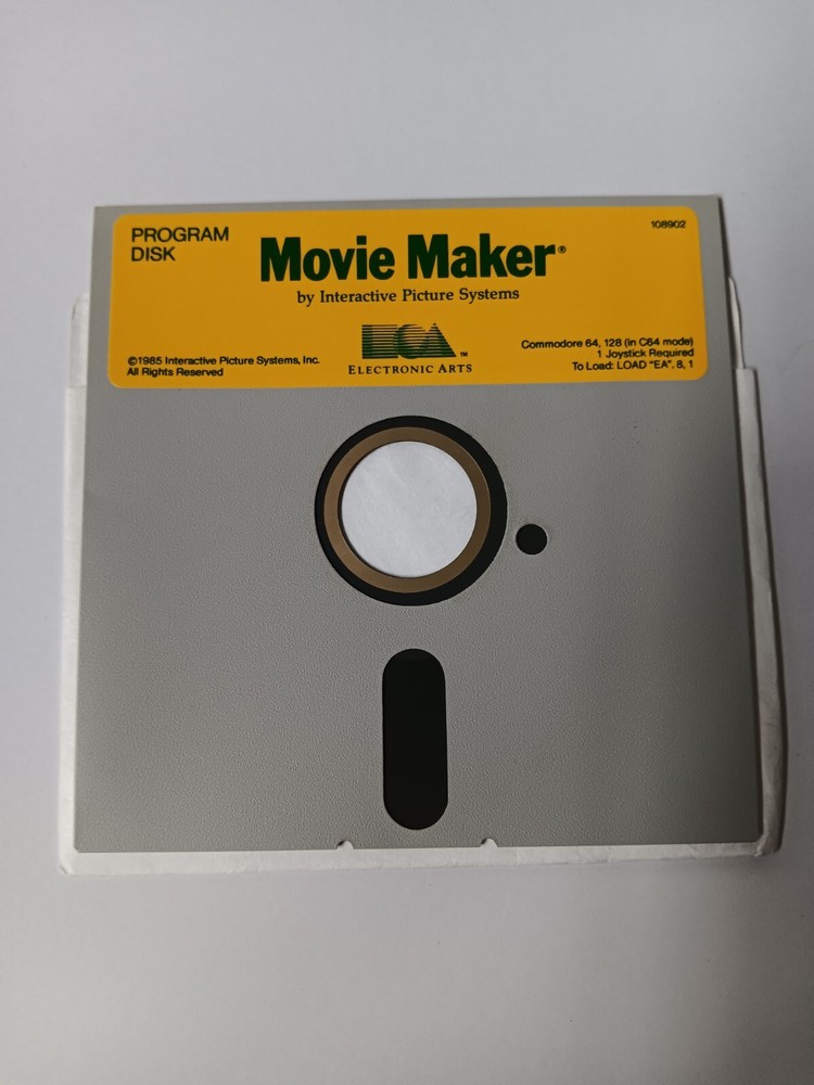 Commodore 64/128 Movie Maker Manual & Disks Only Software Tested/Works