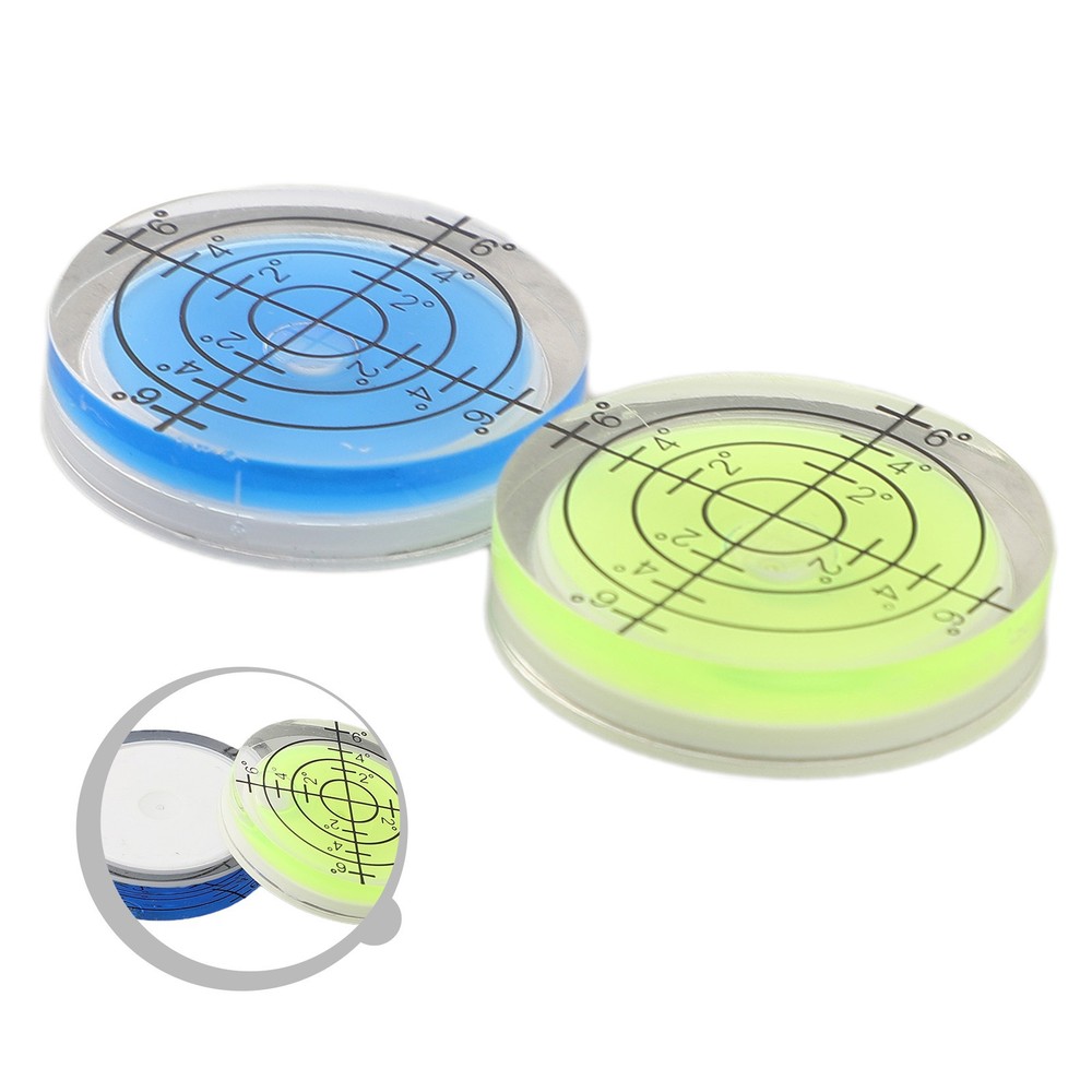 2Pcs 32mm Bubble Level for Adjusting Office Machines and Computer Monitors