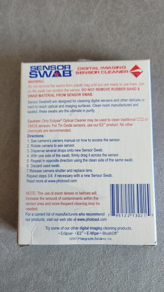 Photographic Solutions Type 2 Sensor Swab Ultra 12-Pack