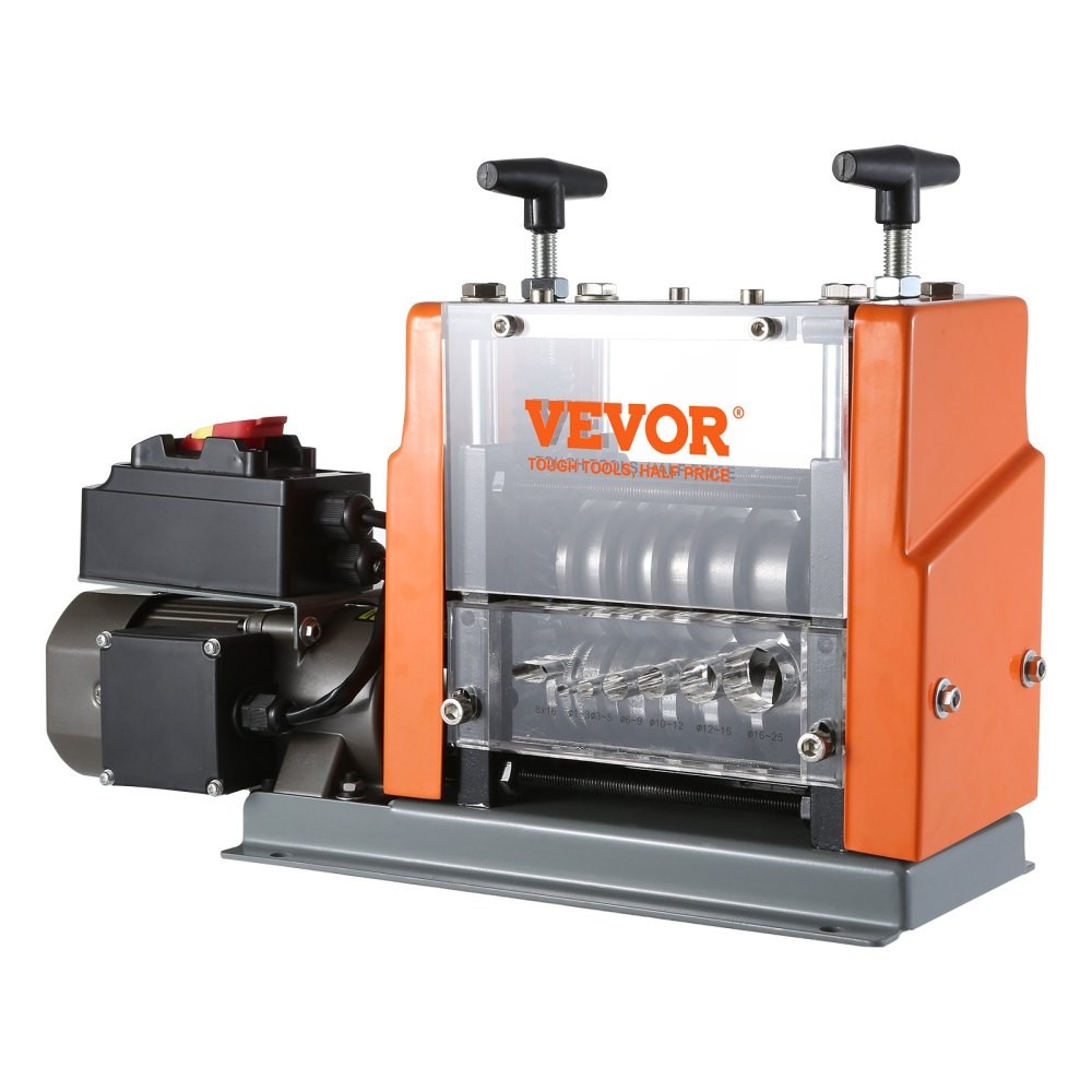 Automatic Wire Stripping Machine, 0.06''-0.98'' 60 W 6 Round & 1 Flat Channels