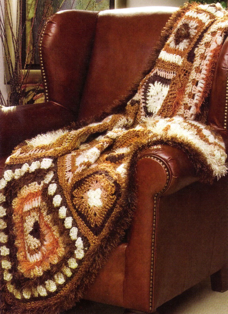 LUXURIOUS Go-Go Granny Afghan/Crochet Pattern INSTRUCTIONS ONLY