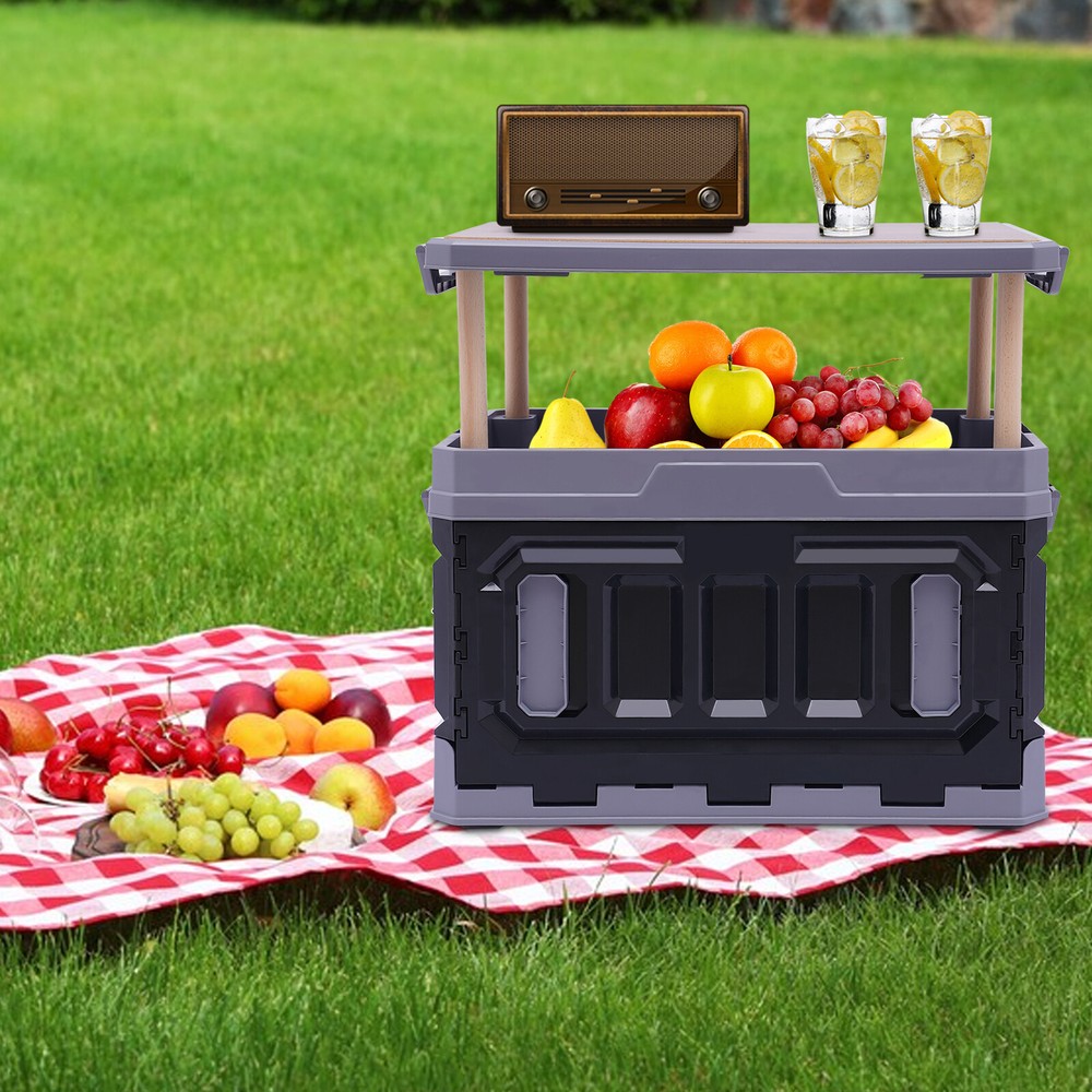 Folding Storage Box Outdoor Portable Camping Collapsible Box Organizers