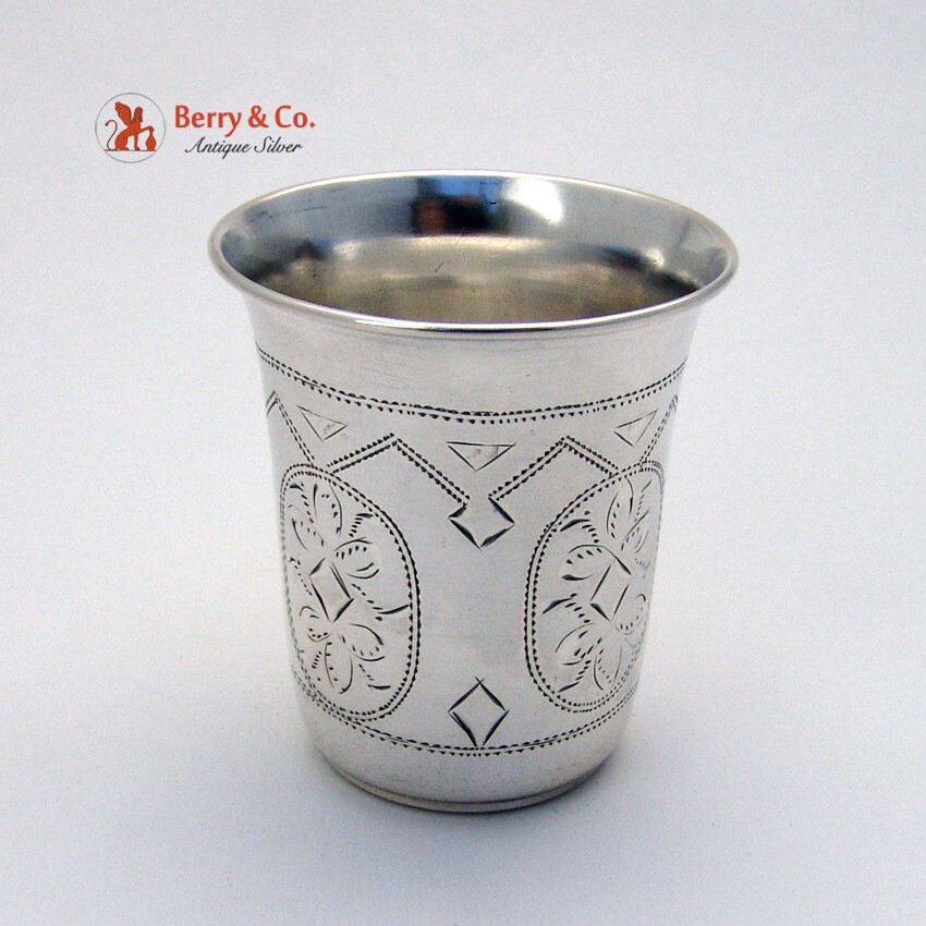 Russian 84 Standard Silver Large Vodka Cup 1900