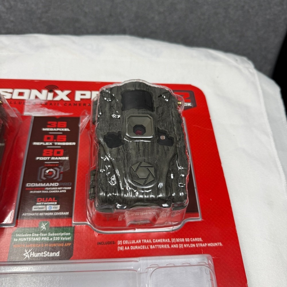 Stealth Cam Sonix Pro Cellular Trail Camera 2 Pcs 36MP 80ft Range STC-SXPWC2-2PK
