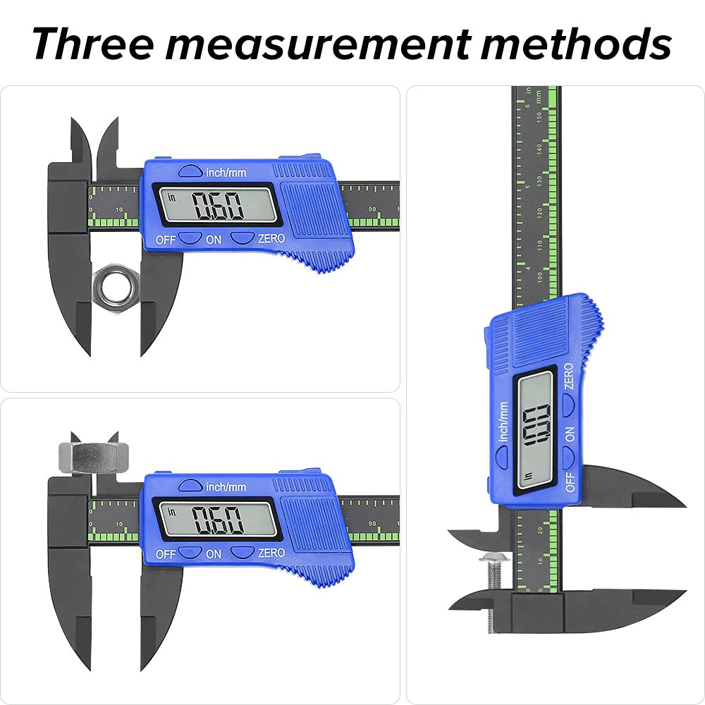 Electronic Digital Caliper, Plastic Vernier Caliper, Caliper Measuring Tool with