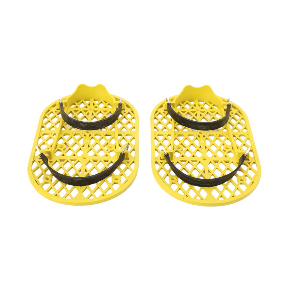 Long Handle Concrete Trowel Cement Surface Smoothing Tool w/ Finishing Shoes NEW