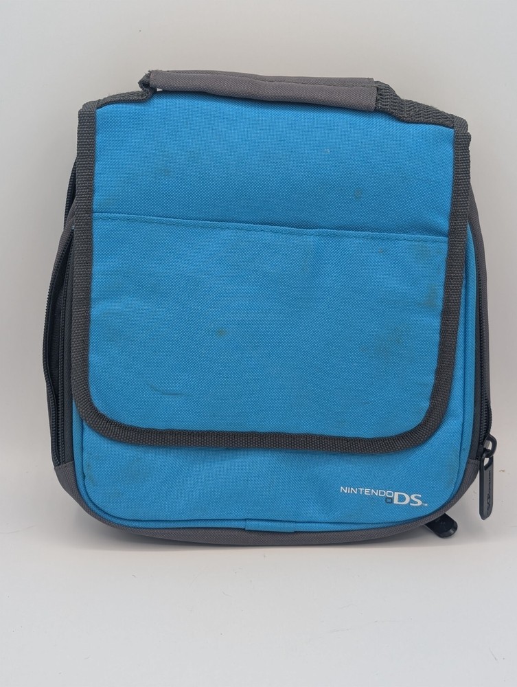 Nintendo 3DS DSi Lite Carrying Case Blue - No Strap - Used & Cleaned