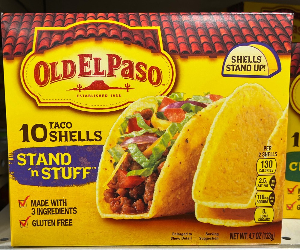 Old El Paso Bold Ranch Flavored Taco Shells 10 Stand N Stuff Shells 2 Pack