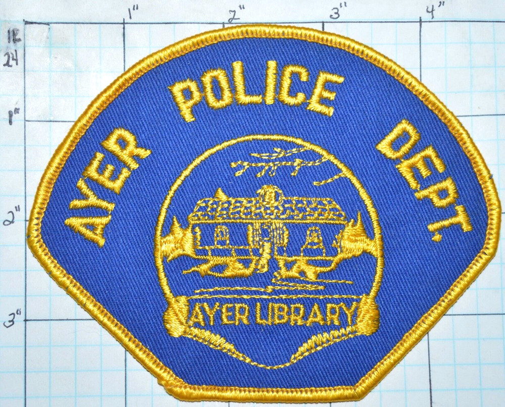 MASSACHUSETTS, AYER POLICE DEPT VINTAGE PATCH