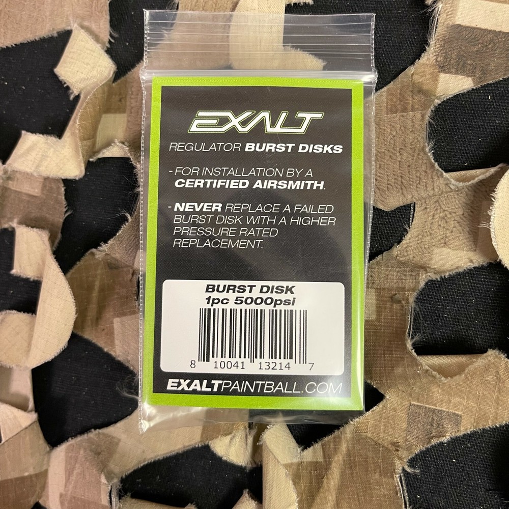 NEW Exalt Burst Disk - Single - 5000 PSI - Black