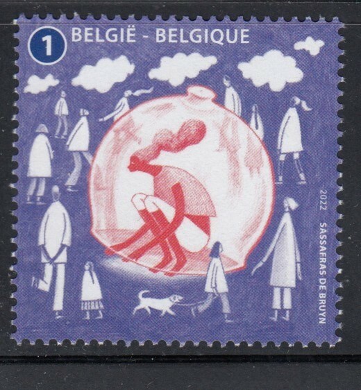 BELGIUM Yearning for Connection MNH stamp