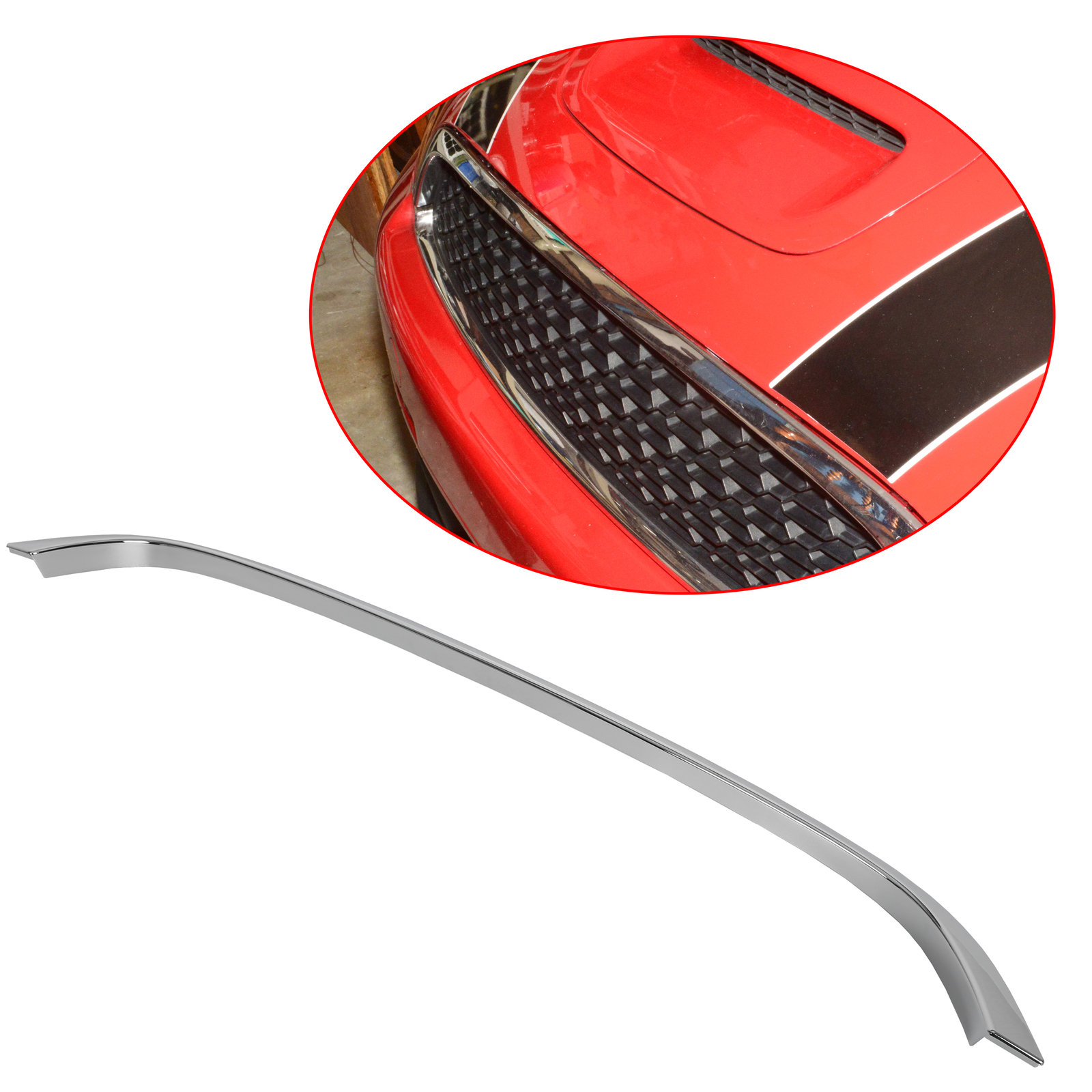 Chrome Grille Hood Molding Trim For 2007-2015 Mini Cooper R55 R56 R58 R59