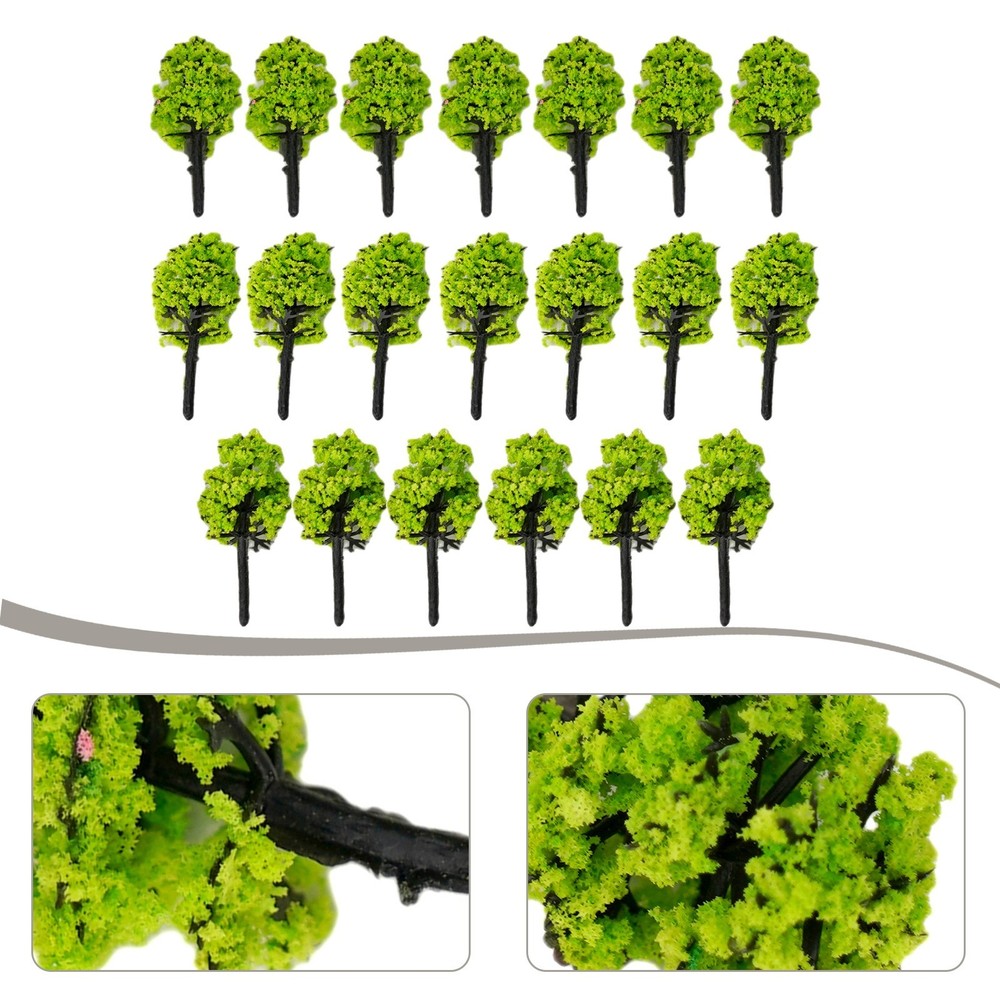 Brand New Model Tree 1:100 20 Pcs 3.5cm Building Model Highly Simulated