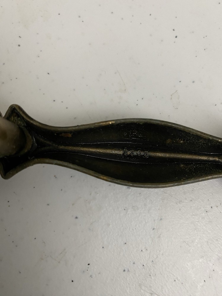 Antique Drawer Pull PBI 9305 Brass 3" Bore Lot