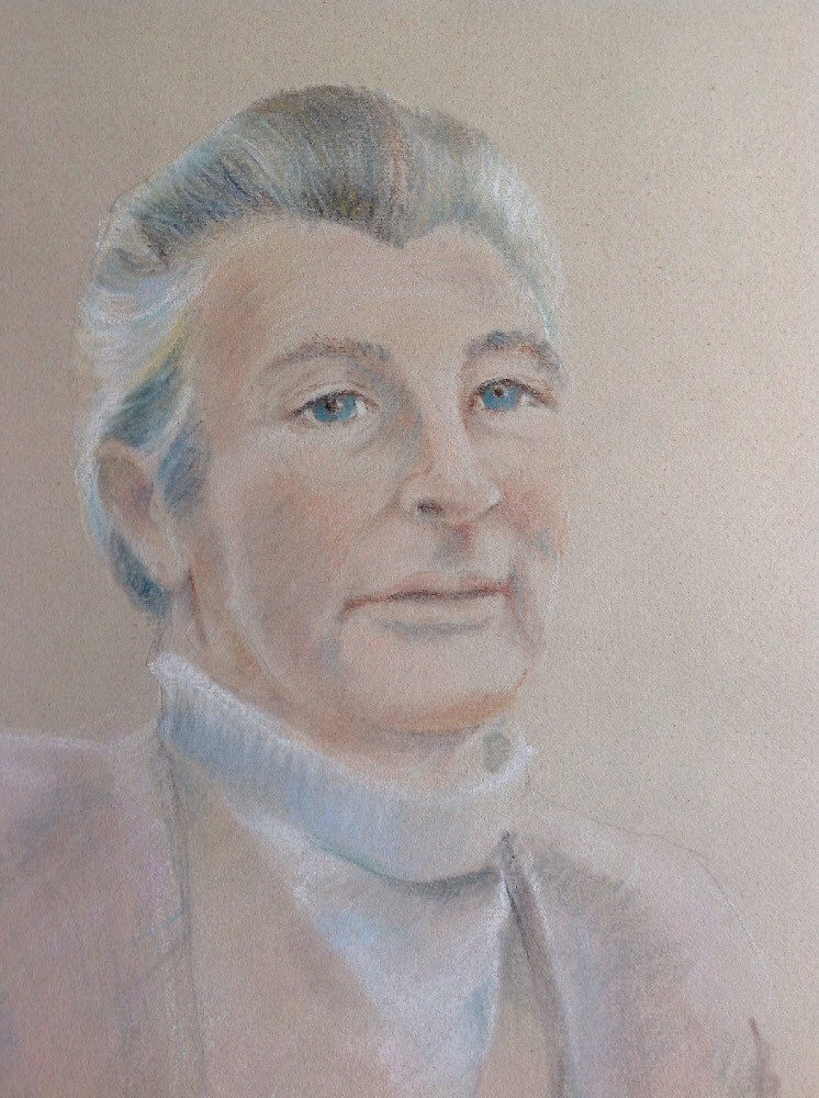 David Phelips Original Pastel Drawing First Half 20th Century Signed