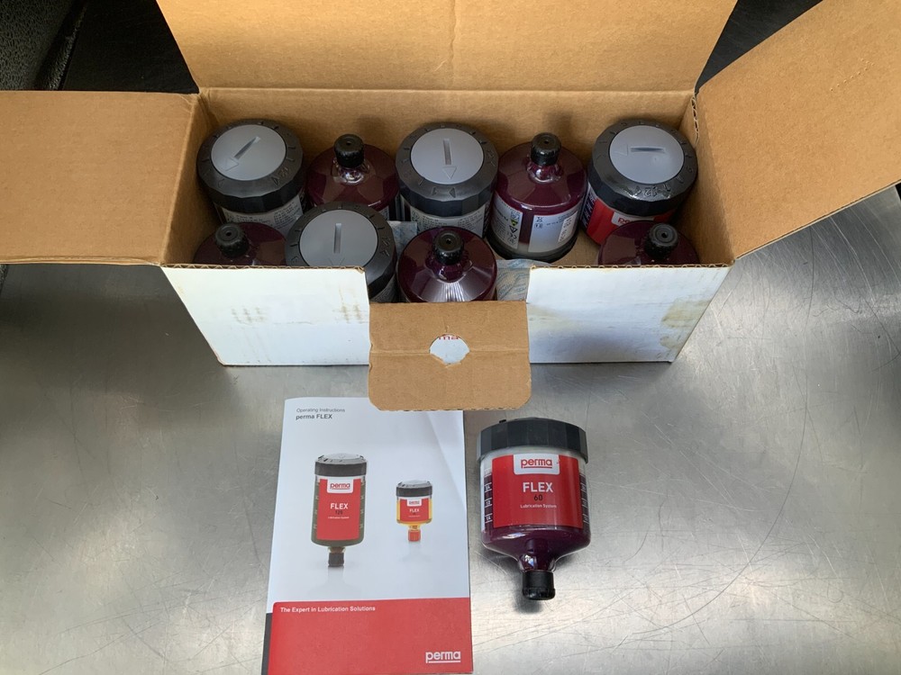 (10) Perma 107222 Flex 60 Machine Lubricator, Petro-Canada Peerless LLG