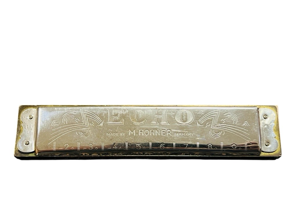 Vintage M. HOHNER echo harmonica C Key Germany W/original case