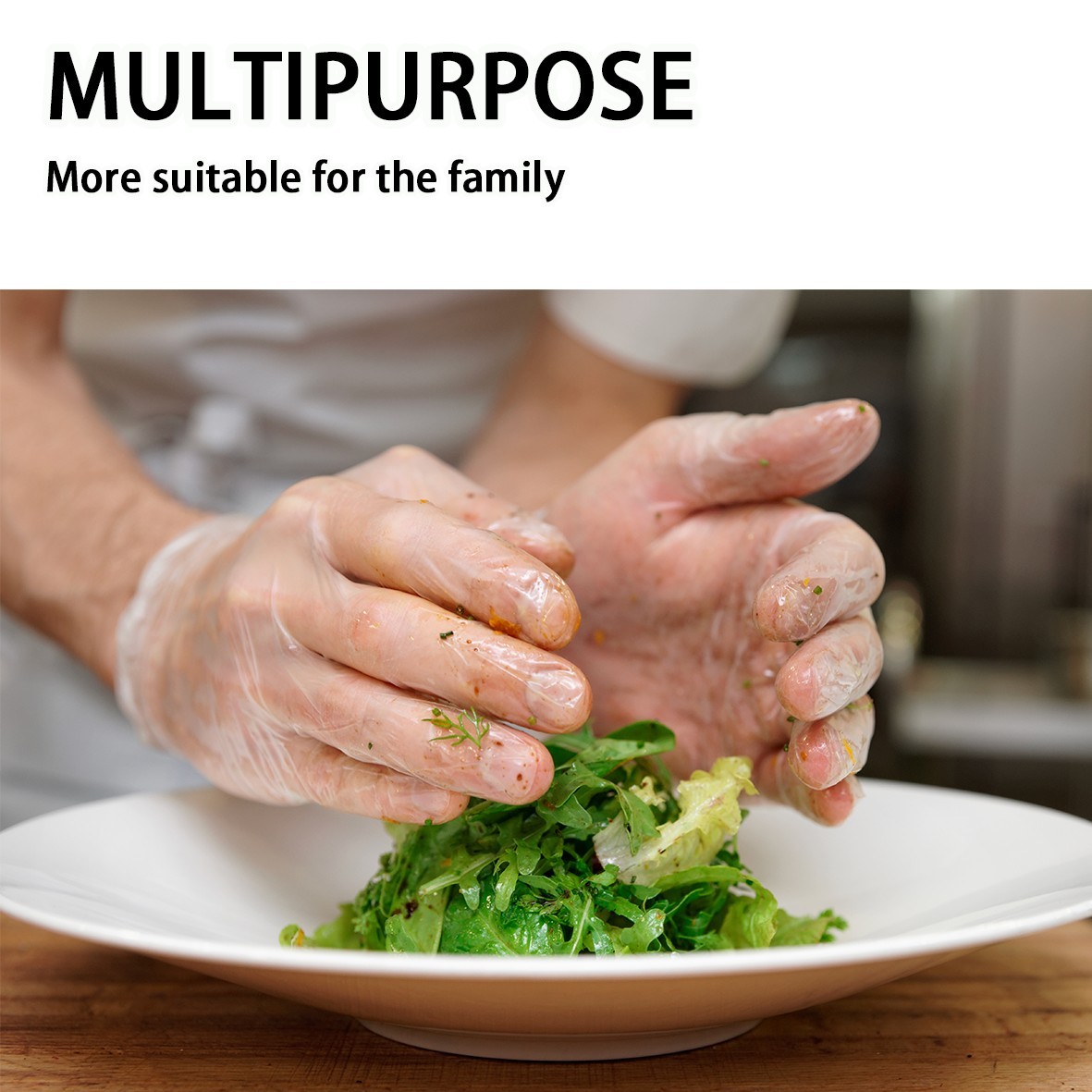 Clear Vinyl Disposable Gloves | Powder & Latex Free | Food Safe Kitchen Use