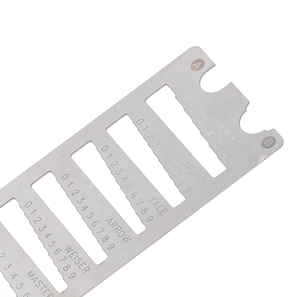 Portable Key Gauge Spring Steel Key Decoder Accuracy Key Gauge Tool Accessory