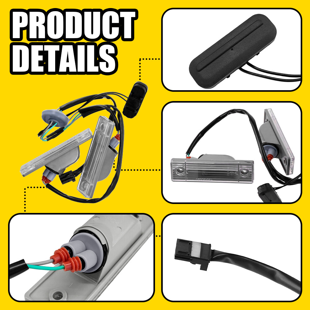 Trunk Release Switch Button With License Plate Lamp For 2011-2016 Chevy Cruze E