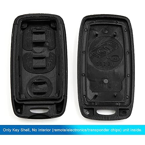 2pcs 3 Buttons Key Fob Keyless Entry Remote Control Key Case Shell for Mazda