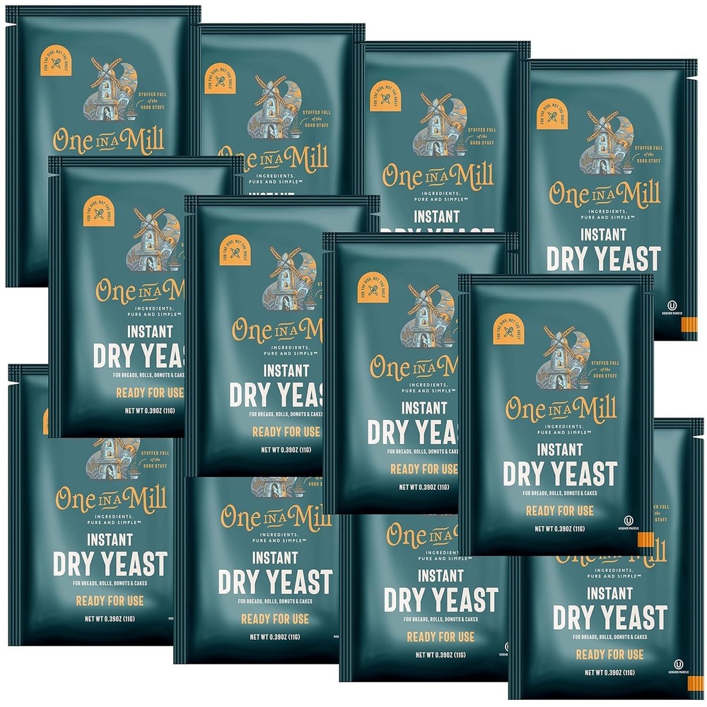 Rapid Rise Yeast Packets | Fast-Acting Baking Yeast 12-Pack