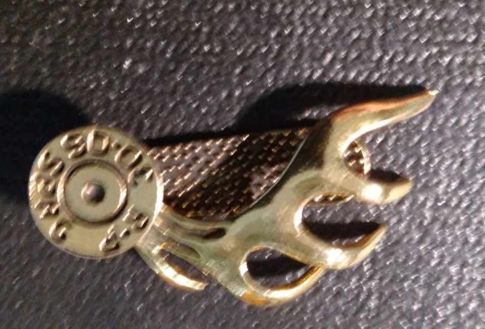 BRASS ANTLER HAT PIN / CLIP NEW