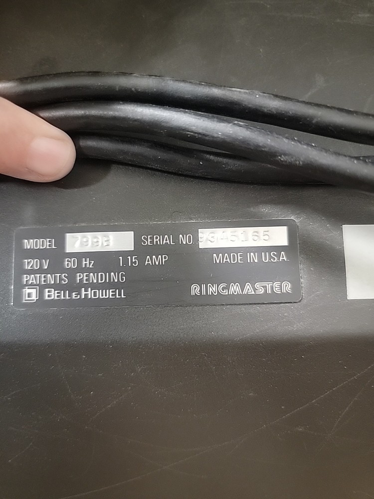 Bell & Howell Ringmaster Sound Slide Projector Model: 799B No Carousel