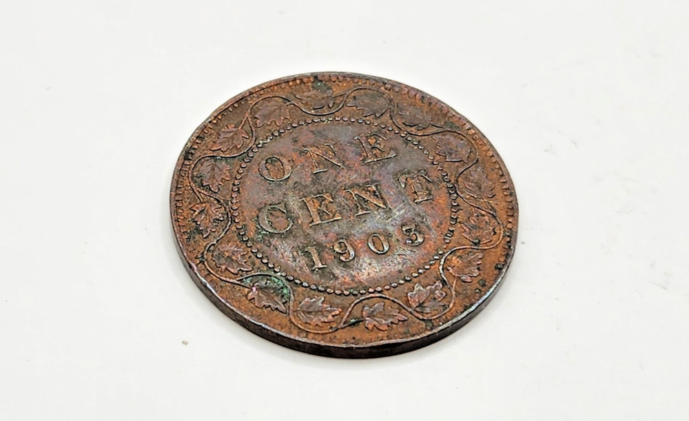1903 Canada 1 Cent Coin - Edward VII - KM#8
