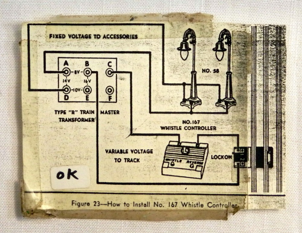Lionel Whistle Controller #167