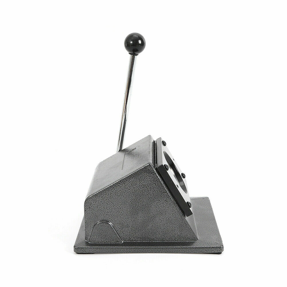 58mm Card Badge Punch Press Machine Manual Button Maker Circle Cutter Black