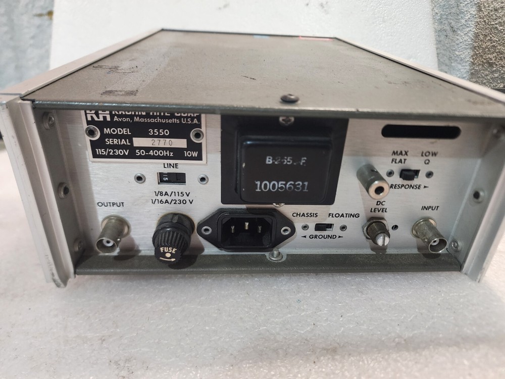 Krohn-Hite 3550 Variable Filter Unit #3