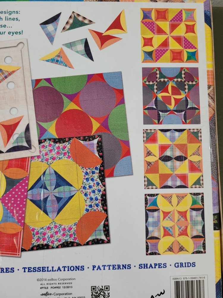 Eeboo Patchwork Design Tiles 64 Double Sided Pcs & Tray **COMPLETE