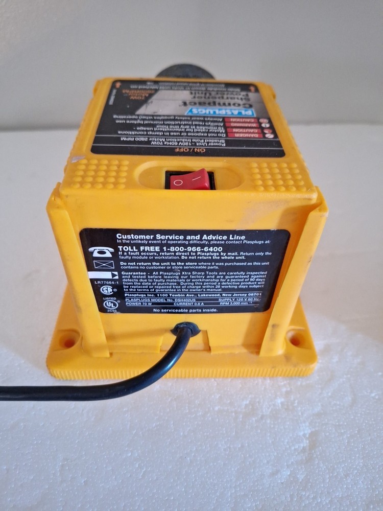 Plasplugs Compact High Speed Steel Drill & Scissors Sharpener- Base 2 attachment