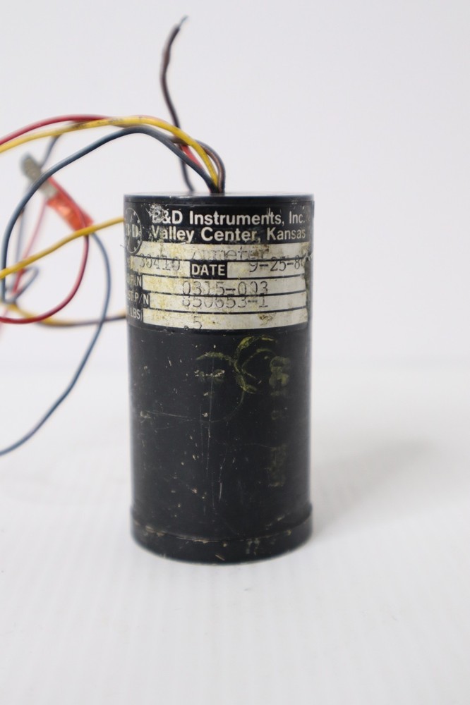 B&D Instruments 0315-003 AMP Ammeter Indicator 850553-1