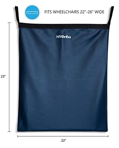 NYOrtho Wheelchair Footrest Bag/Leg Rest 22" - 26" Single (1), Blue