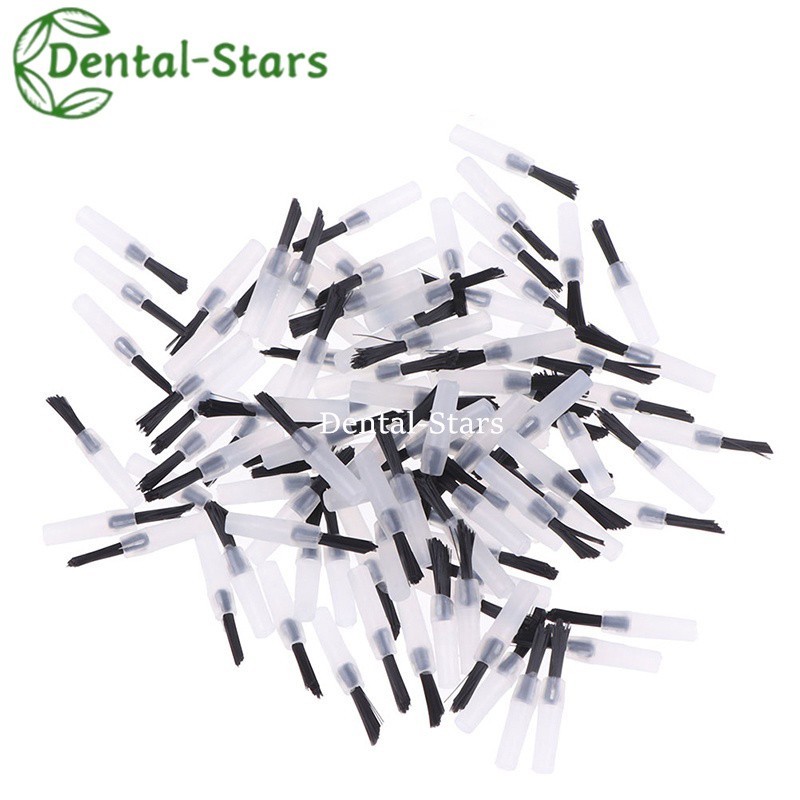 Dental Disposable Composite Brush Tips Applicator w Replaceable Brushes Handles