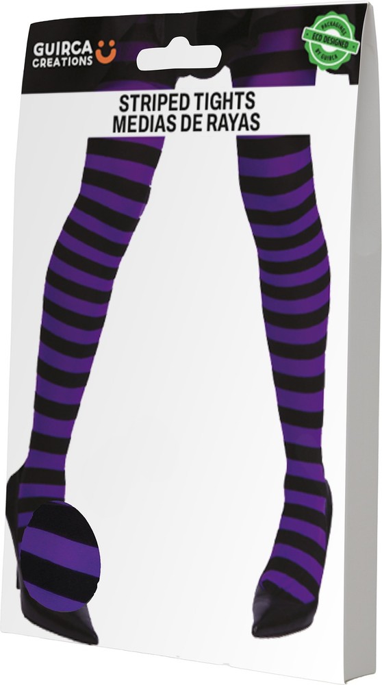 PURPLE STRIPED TIGHTS