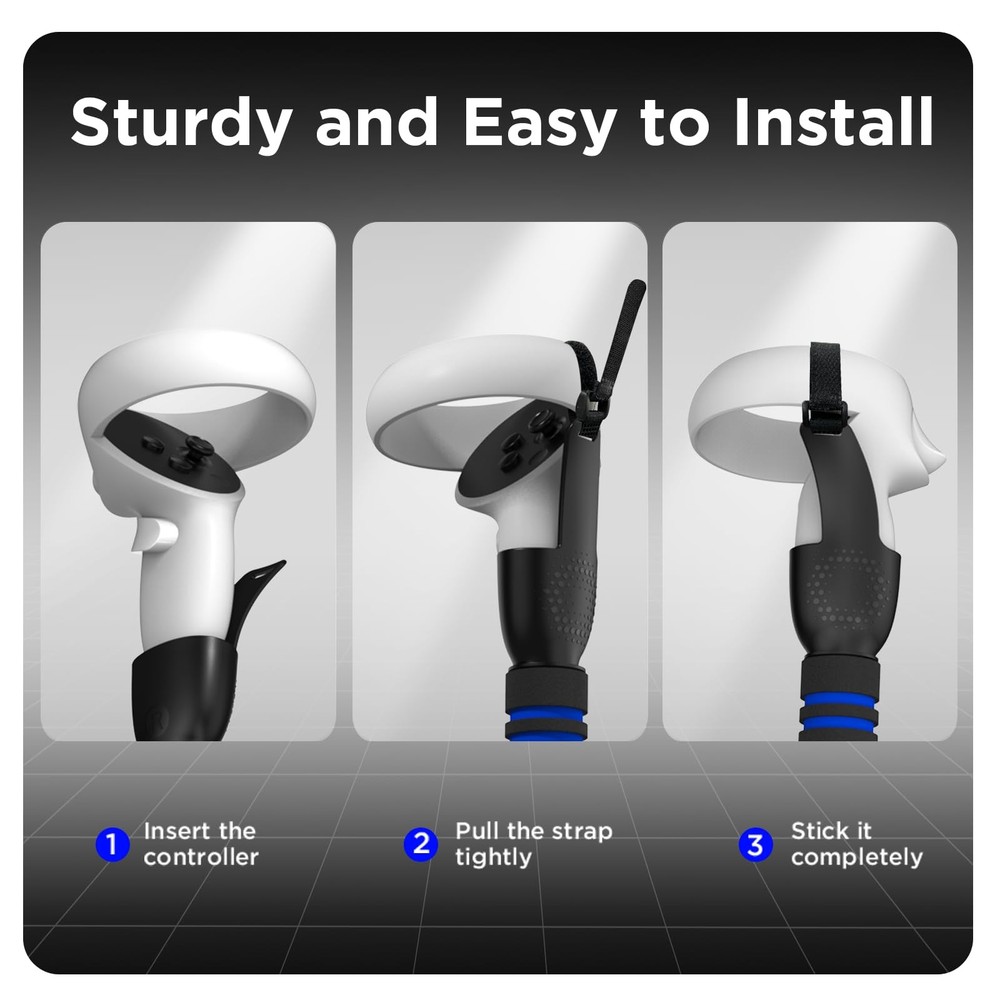 VR Game Handle Accessories Compatible with Oculus Quest 2 Controllers, Dual H...