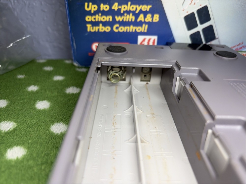 NES Satellite Remote Control Module Nintendo Complete CIB Box Styrofoam Untested