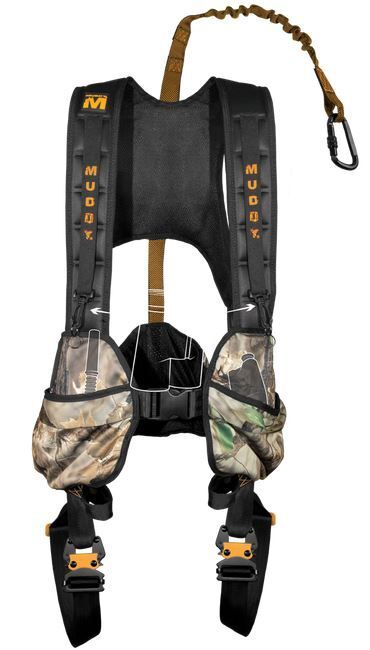 Muddy Crossover Harness Combo, includes Lineman's Belt, Tree : MUD-MSH600-XL-C