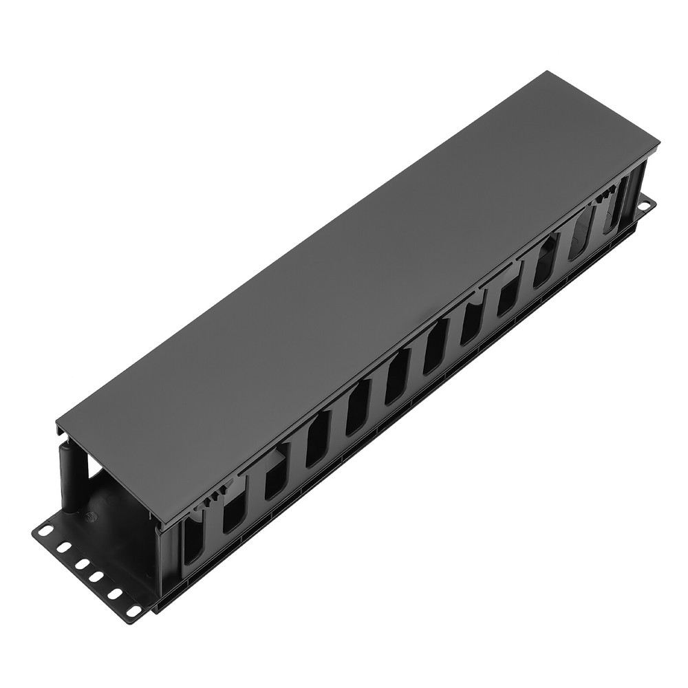 4-Pack Horizontal Cable Organizer for 19-Inch Racks - Efficient Management