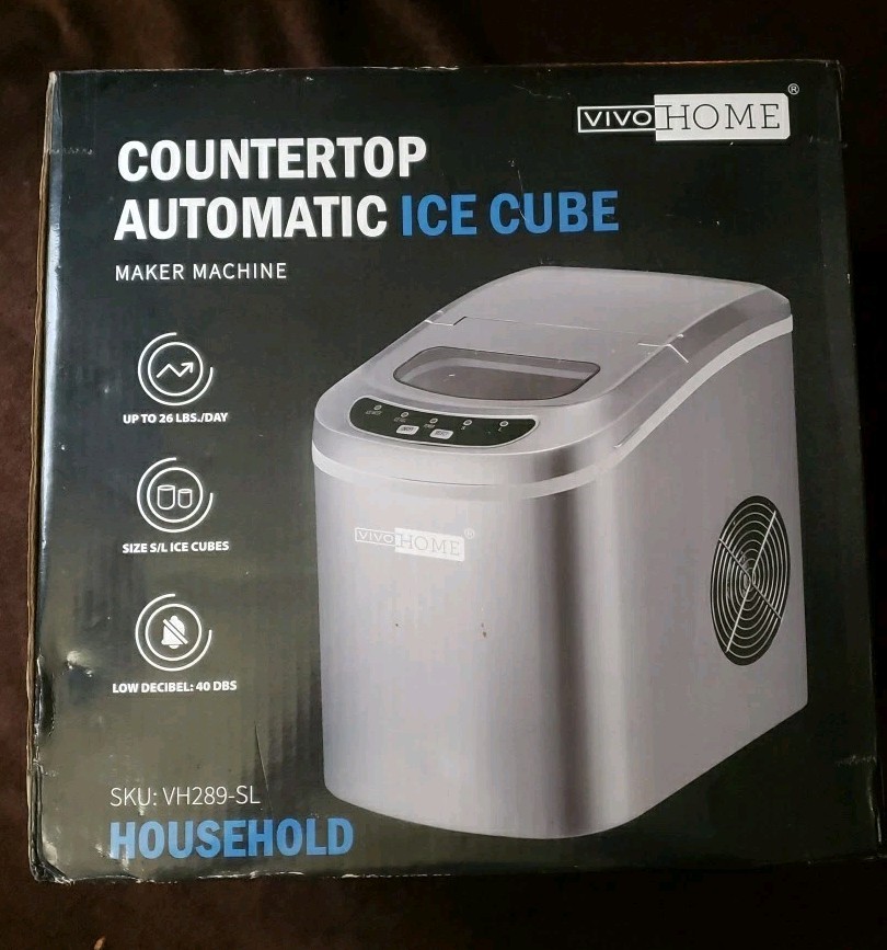 VIVOHOME Electric Portable Compact Countertop Automatic Ice Cube Maker Machine