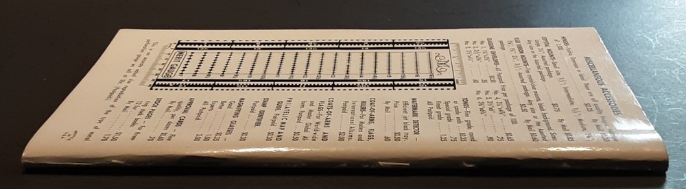 Vintage Stamps Price List The Bookman Co. Fall 1960 - 1961