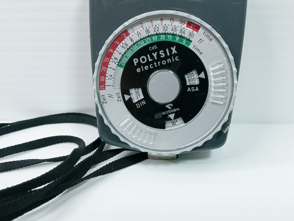 Gossen Polysix Electronic Light Exposure Meter & Case West Germany Working